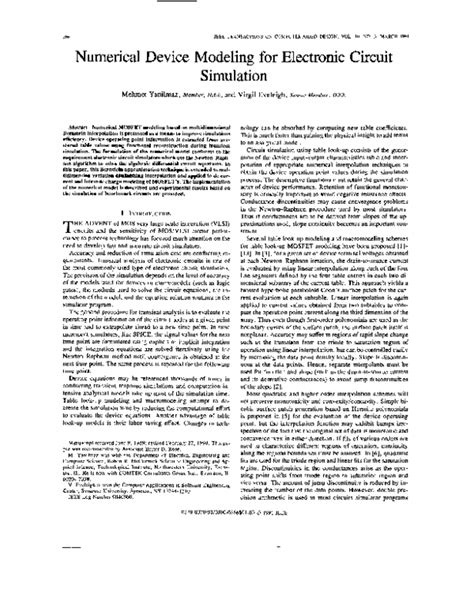 Circuit And Numerical Modeling Of Electrostatic Discharge