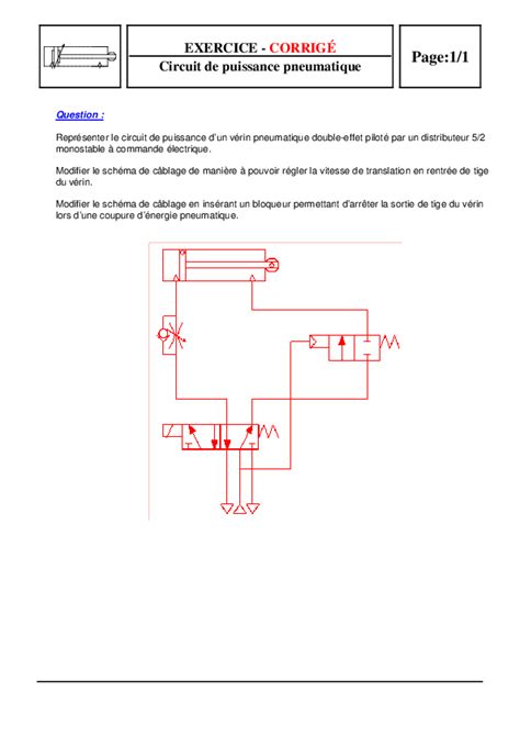 circuit pneumatique exercice