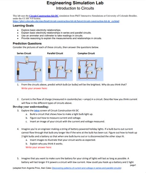 Circuit Simulation Lab Answers