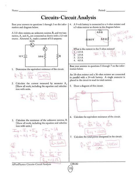 Circuits Circuit Analysis Answers Aplusphysics Yaoshiore