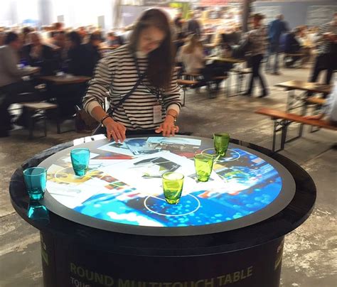 Circular Touch Table Interactive