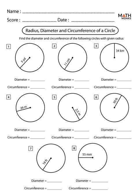 Circumference Worksheets With Answers Thoughtco Measuring Around Worksheet Answers - Measuring Around Worksheet Answers