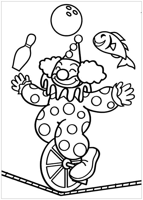 Circus Coloring Pages Circus Pictures To Colour - Circus Pictures To Colour