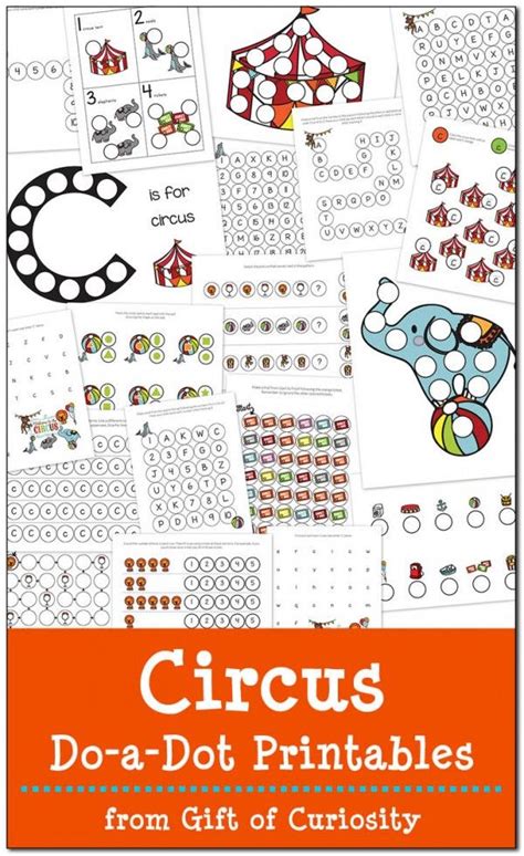 Circus Do A Dot Printables Free Gift Of Do A Dot Printables Shapes - Do A Dot Printables Shapes