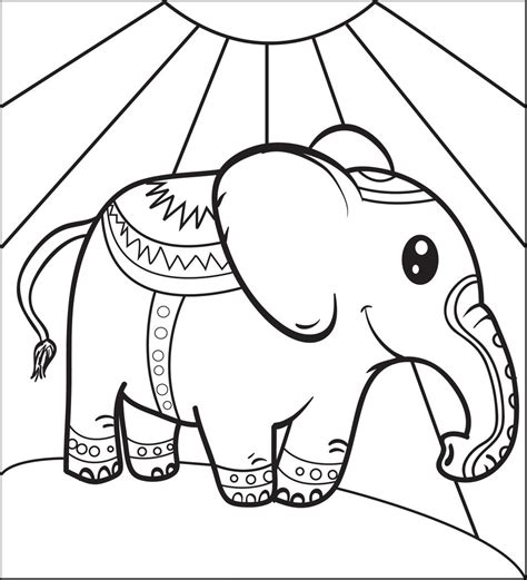 Circus Elephant Coloring Page Download Print Or Color Circus Elephant Coloring Page - Circus Elephant Coloring Page