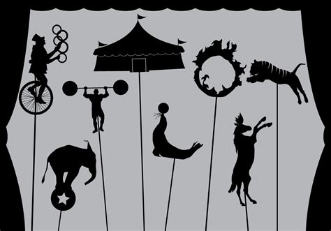 Download Circus Shadow Puppet Templates 