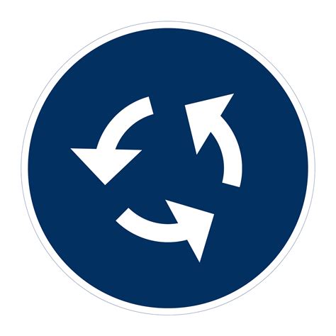 cirkulationsplats skylt