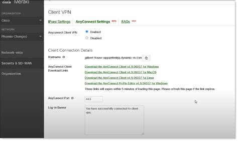 cisco anyconnect meraki saml