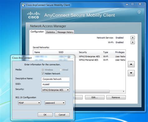 cisco anyconnect mobility client interface