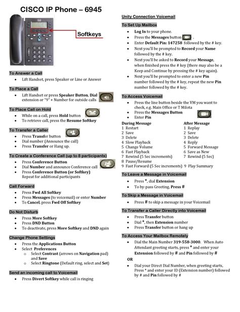 Read Cisco 6945 Quick Reference Guide 