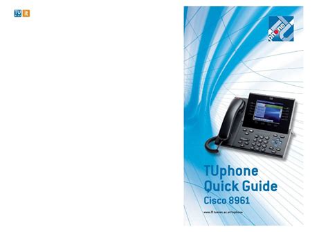 Read Cisco 8961 Quick Reference Guide 