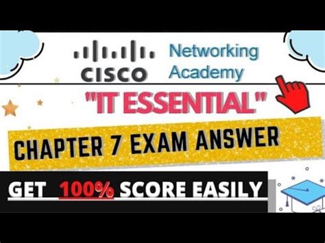 Read Cisco It Essentials Answers Chapter 7 