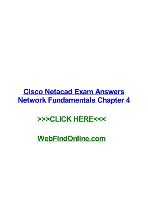 Full Download Cisco Netacad Chapter 4 Test Answers 