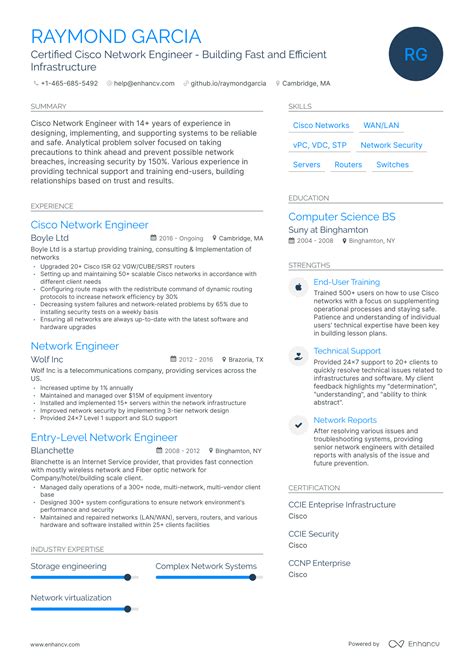 Full Download Cisco Network Engineer Resume Sample 