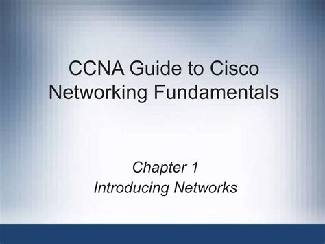 Full Download Cisco Network Fundamentals Chapter 1 
