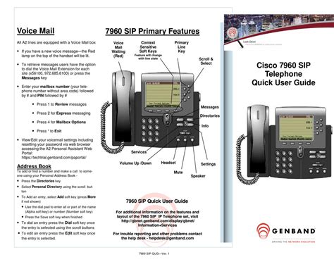 Read Cisco Phone 7960 User Guide 