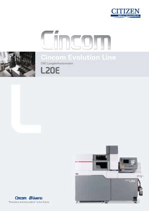 Citizen Cincom Manual