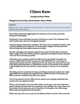Read Online Citizen Kane Study Guide 