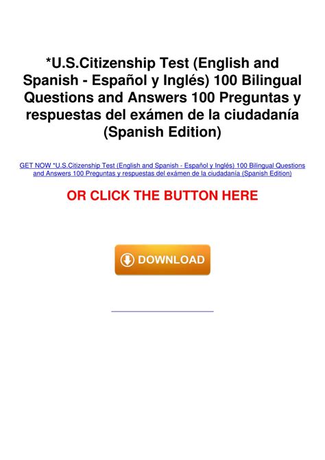 Download Citizenship Test In Spanish Answers And Questions 