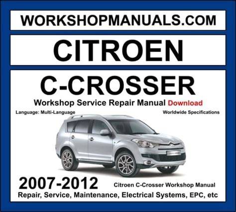 citroen c6 2007 user manual