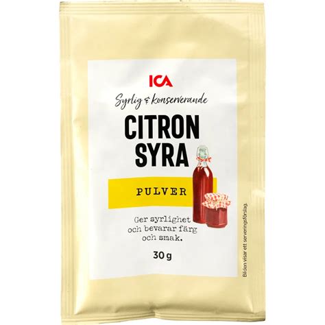 citronsyra äppelmos