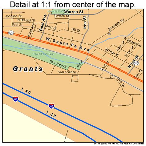 city of grants new mexico map