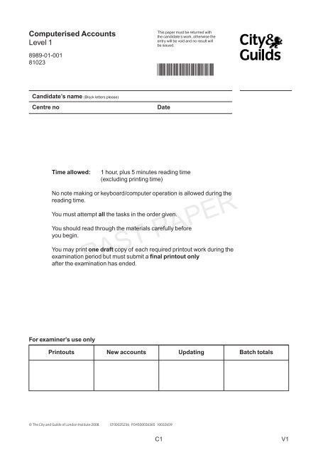 Download City And Guilds Past Exam Papers Word Processing 