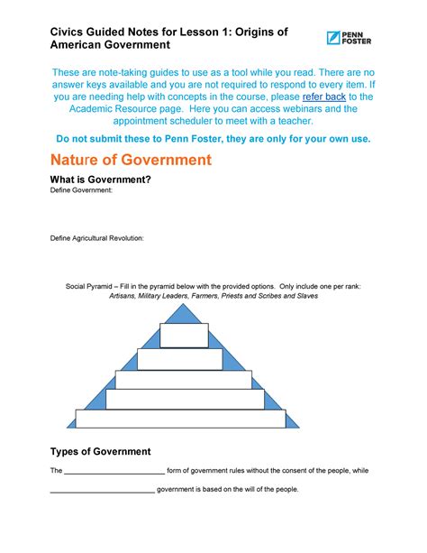 Civics Lesson 1 Guided