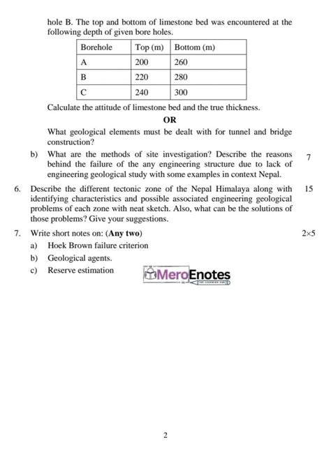 civil 3rd sem geology notes for be