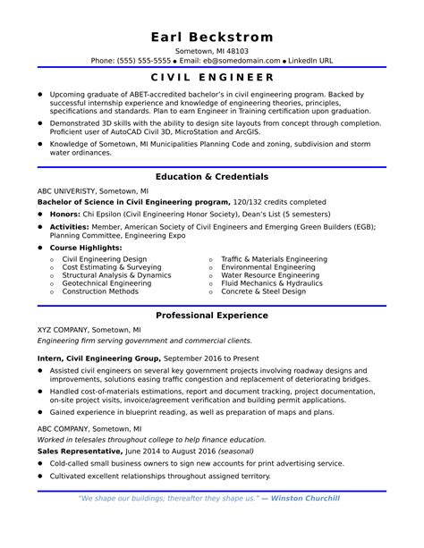 Civil Engineer Resume 2022 The Complete Sample Hiration Sample Of Civil Engineer Resume - Sample Of Civil Engineer Resume