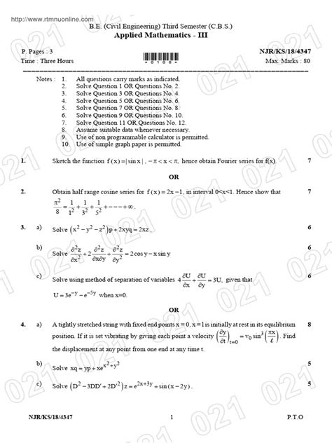 Civil Engineering Applied Mathematics First Semester Polytechnic