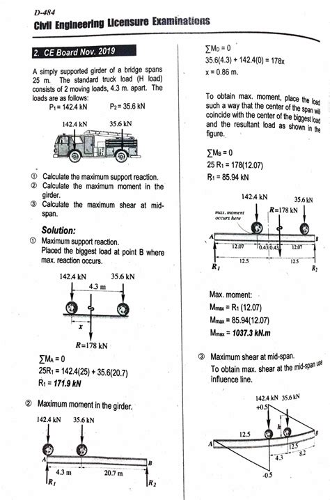 Civil Engineering Board Exam Problems With Solutions