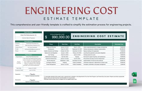 Civil Engineering Cost Estimation Excel Sheets
