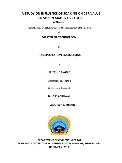 Civil Engineering Thesis