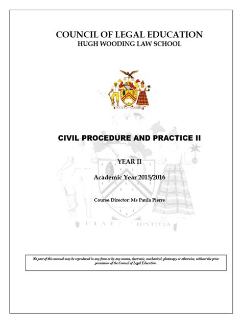 Civil Procedure Ii Practice Multiple Choice Questions