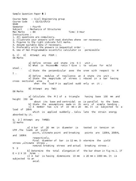 civil sample question paper applied applied physics