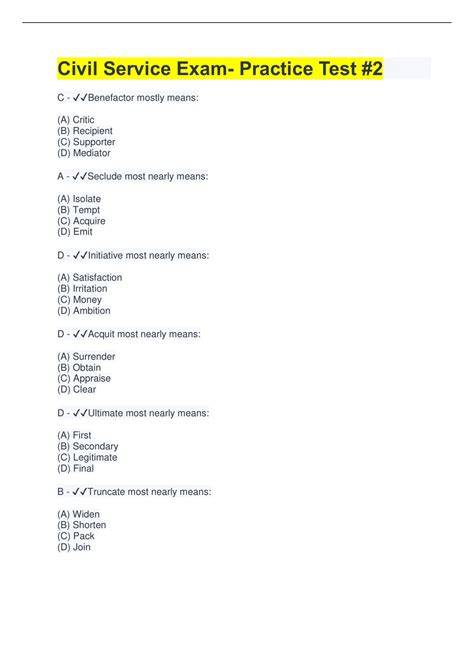 civil service exam practice tests nys