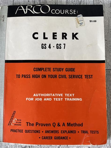 Civil Services Study Guide Arco Test