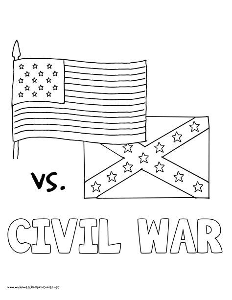 Civil War Coloring Sheet   Free Printable Civil War For Kids Booklet Color - Civil War Coloring Sheet