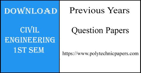 Full Download Civil Engineering 1St Semester Papers 