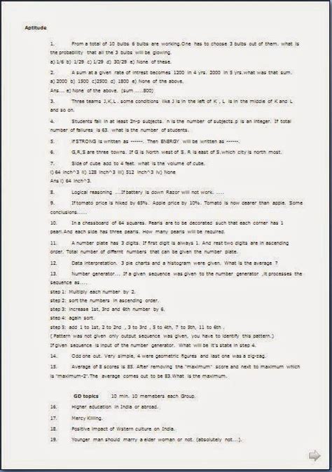 Download Civil Engineering Aptitude Test Questions Answers 