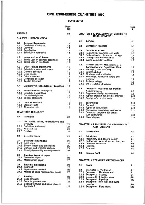 Read Online Civil Engineering Quantities 1990 