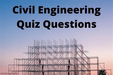 Download Civil Engineering Quiz Questions And Answers 