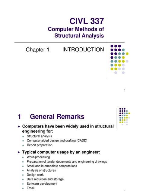 Read Online Civl 337 Computer Methods Of Structural Analysis 47422 