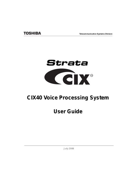 Cix40 Programming Manual