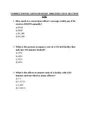 Cjbat Corrections Practice Test