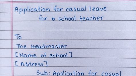 Cl Application For Teacher