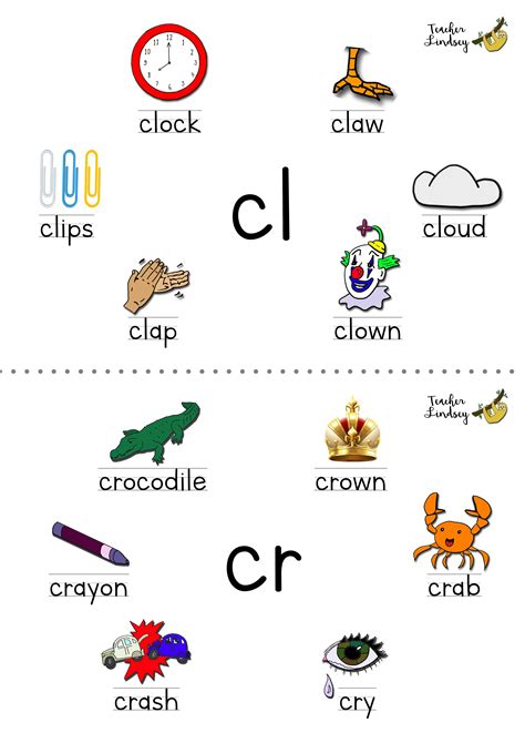 Cl Sound Words With Pictures   Initial Blend Cl Worksheets Made By Teachers - Cl Sound Words With Pictures