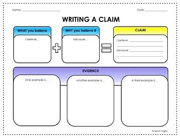 Download Claim And Counterclaim Graphic Organizer 