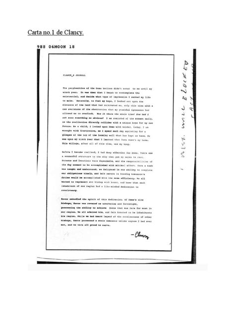Clancy Lettters Pdf